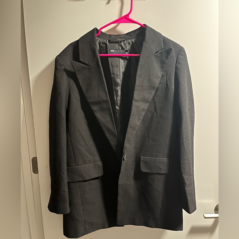 ASOS Black Women's Single-Button Oversized Blazer